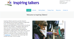 Desktop Screenshot of inspiringtalkers.com