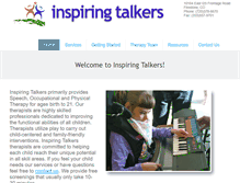 Tablet Screenshot of inspiringtalkers.com